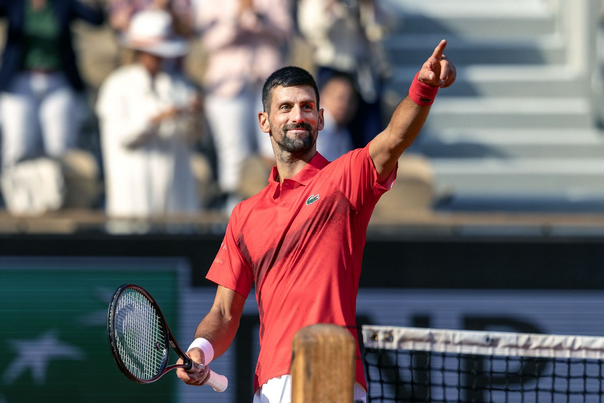 The Serb at the French Open - Source: Getty